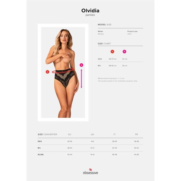 OBSESSIVE - OLVIDIA PANTIES XS/S - Afbeelding 7