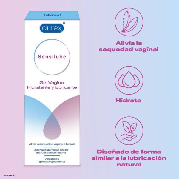 DUREX - SENSILUBE GEL MOISTURIZING LUBE 40 ML - Afbeelding 2