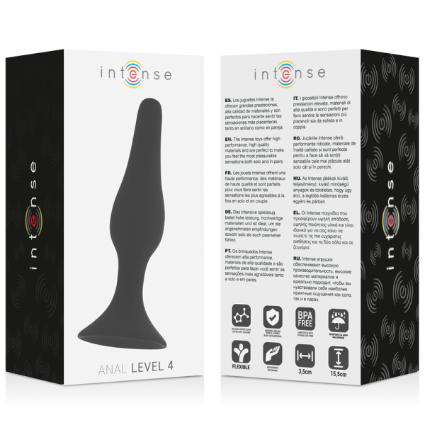 INTENSE - ANAL LEVEL 4 15.5CM BLACK - Afbeelding 4