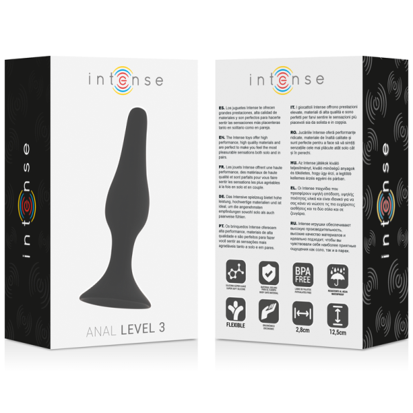 INTENSE - ANAL LEVEL 3 12.5CM BLACK - Afbeelding 4
