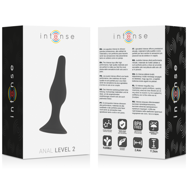 INTENSE - ANAL LEVEL 2 11.5CM BLACK - Afbeelding 3