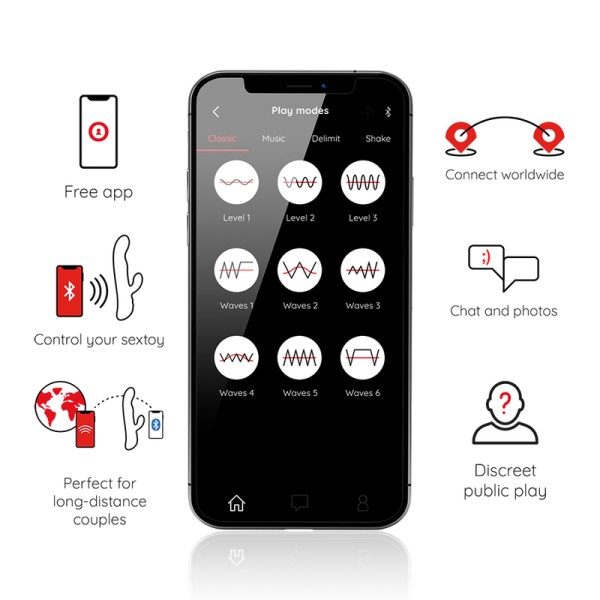 ONINDER - OSLO VIBRATION & ROTATION BLACK - FREE APP - Afbeelding 3