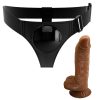 PRETTY LOVE - HARNESS BRIEFS UNIVERSAL HARNESS WITH DILDO MICHEAL 20 CM BLACK - Afbeelding 3