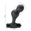 MR PLAY - BLACK SILICONE VIBRATOR ANAL PLUG - Afbeelding 7