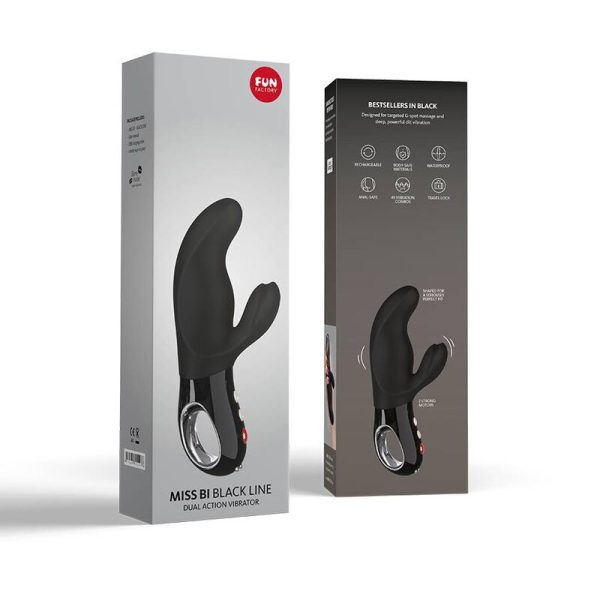 FUN FACTORY - MISS BI RABBIT VIBRATOR BLACK LINE - Afbeelding 6