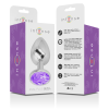 INTENSE - ALUMINUM METAL ANAL PLUG WITH VIOLET CRYSTAL SIZE L - Afbeelding 7