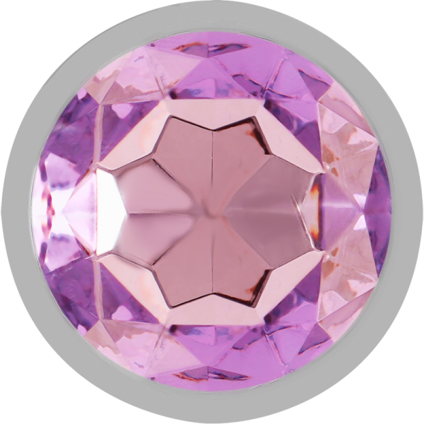 INTENSE - ALUMINUM METAL ANAL PLUG WITH VIOLET CRYSTAL SIZE L - Afbeelding 4
