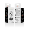 INTENSE - ALUMINUM METAL ANAL PLUG WITH BLACK CRYSTAL SIZE S - Afbeelding 7