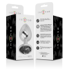INTENSE - ALUMINUM METAL ANAL PLUG WITH BLACK GLASS SIZE L - Afbeelding 7