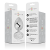 INTENSE - ALUMINUM METAL ANAL PLUG WITH SILVER CRYSTAL SIZE L - Afbeelding 5