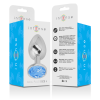 INTENSE - ALUMINUM METAL ANAL PLUG WITH BLUE CRYSTAL SIZE L - Afbeelding 7
