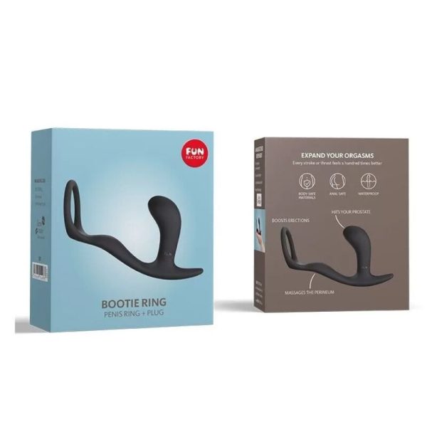 FUN FACTORY - BOOTIE RING LOVERING WITH BUTT PLUG SLATE - Afbeelding 3