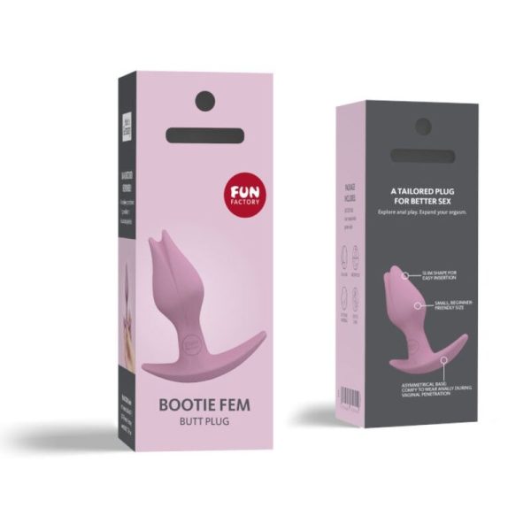 FUN FACTORY - BOOTIE FEM FEMALE ANAL BUTT PLUG ROSE - Afbeelding 2