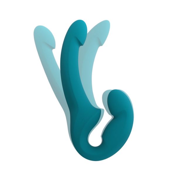 FUN FACTORY - SHARE LITE DOUBLE DILDO DEEP SEA BLUE - Afbeelding 3