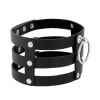 COQUETTE CHIC DESIRE - FETISH STYLE VEGAN LEATHER CHOKER - Afbeelding 3