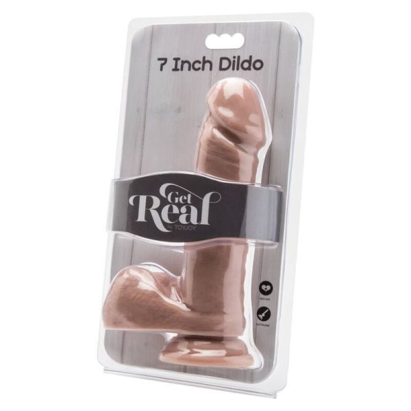 GET REAL - DILDO 18 CM WITH BALLS SKIN - Afbeelding 2
