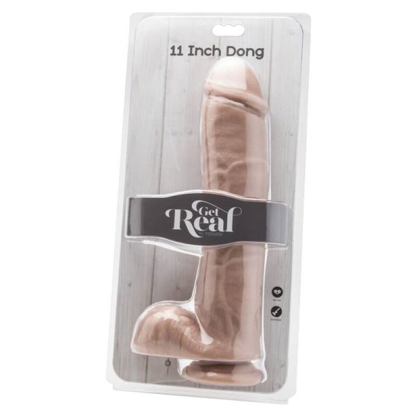 GET REAL - DILDO 28 CM WITH BALLS SKIN - Afbeelding 2