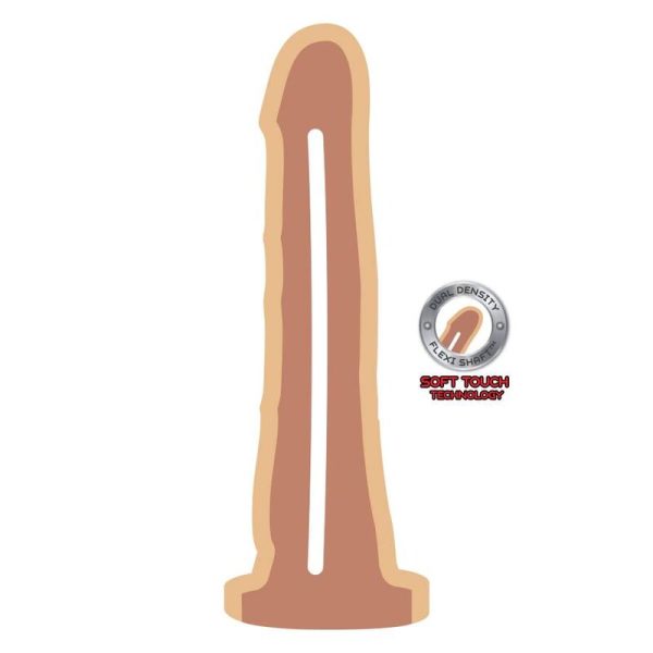 GET REAL - DUAL DENSITY DONG 19 CM SKIN - Afbeelding 2