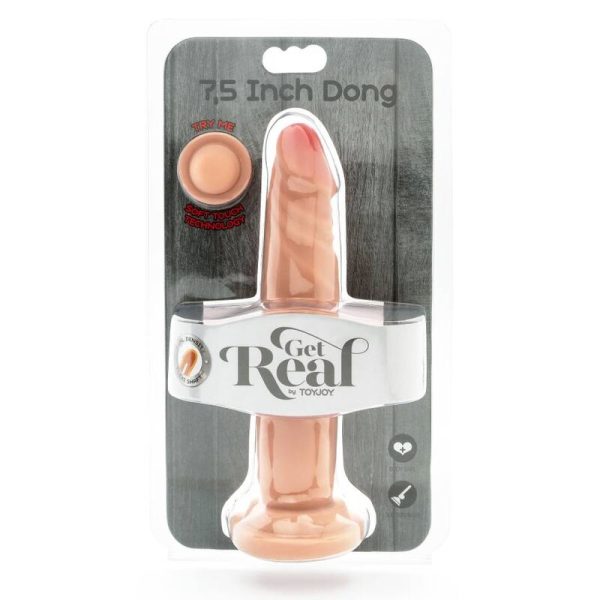 GET REAL - DUAL DENSITY DONG 19 CM SKIN - Afbeelding 3