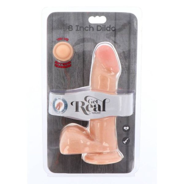 GET REAL - DUAL DENSITY DILDO 18 CM BALLS SKIN - Afbeelding 3