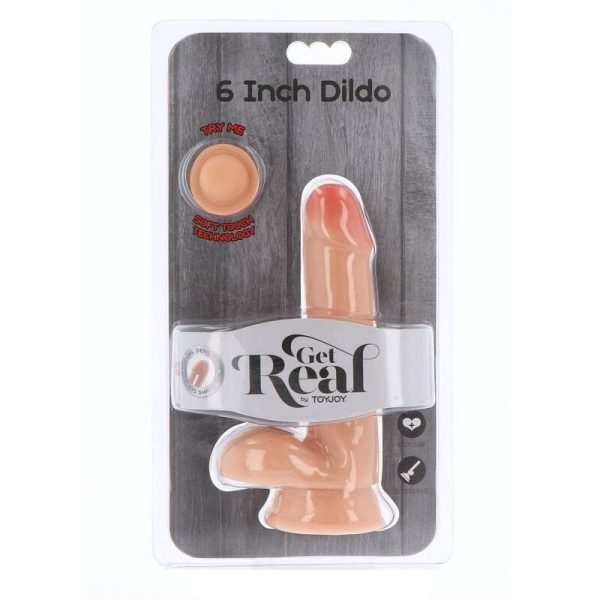 GET REAL - DUAL DENSITY DILDO 17 CM BALLS SKIN - Afbeelding 2