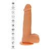 GET REAL - ROTATING BEADS VIBRATING DILDO SKIN - Afbeelding 4