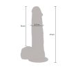 GET REAL - ROTATING BEADS VIBRATING DILDO SKIN - Afbeelding 5