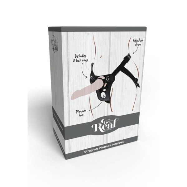 GET REAL - STRAP-ON PLEASURE HARNESS BLACK - Afbeelding 9