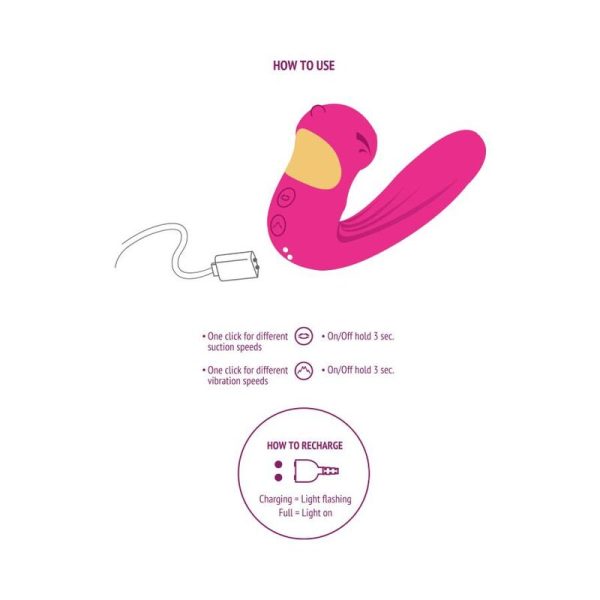 XOCOON - CELESTIAL LOVE VIBE STIMULATOR FUCHSIA - Afbeelding 8