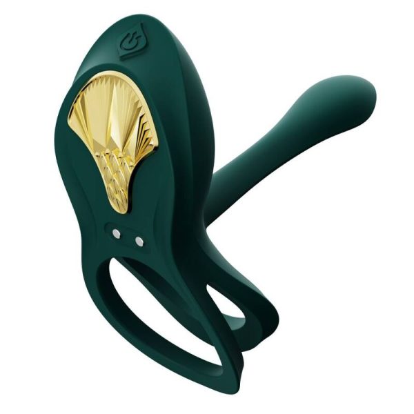 ZALO - BAYEK VIBRATING COUPLES RING GREEN - Afbeelding 3