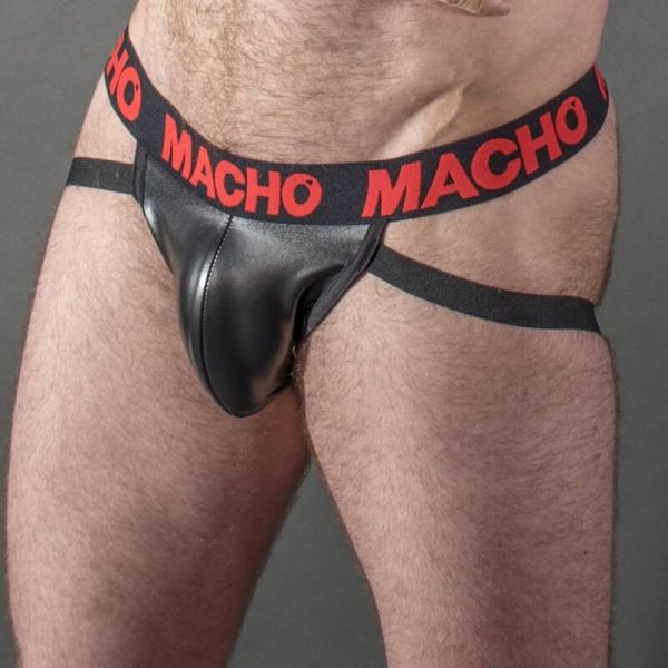 MACHO - MX25RC JOCK RED LEATHER L - Afbeelding 2