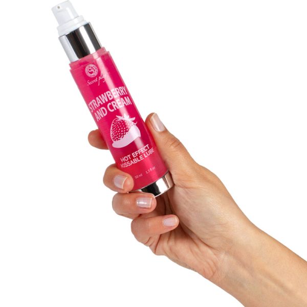 SECRETPLAY - LUBRICANT 2-1 HEAT EFFECT STRAWBERRY & CREAM 50 ML - Afbeelding 3