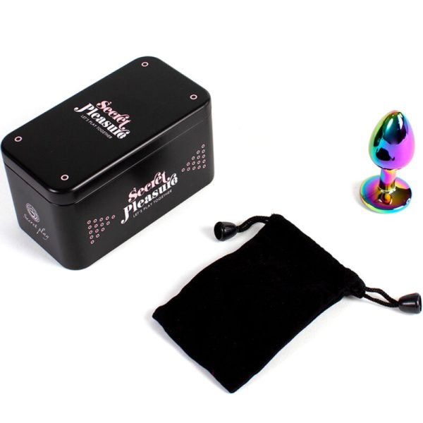 SECRETPLAY - METAL BUTT PLUG RAINBOW SMALL SIZE 7 CM - Afbeelding 4