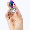 SECRETPLAY - METAL BUTT PLUG RAINBOW SMALL SIZE 7 CM - Afbeelding 3