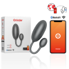 ONINDER - TOKYO VIBRATING EGG BLACK 7.5 X 3.2 CM FREE APP - Afbeelding 2
