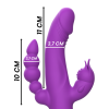 INTENSE - CASANOVA RABBIT SILICONE VIBRATOR TRIPLE MOTOR PURPLE - Afbeelding 4