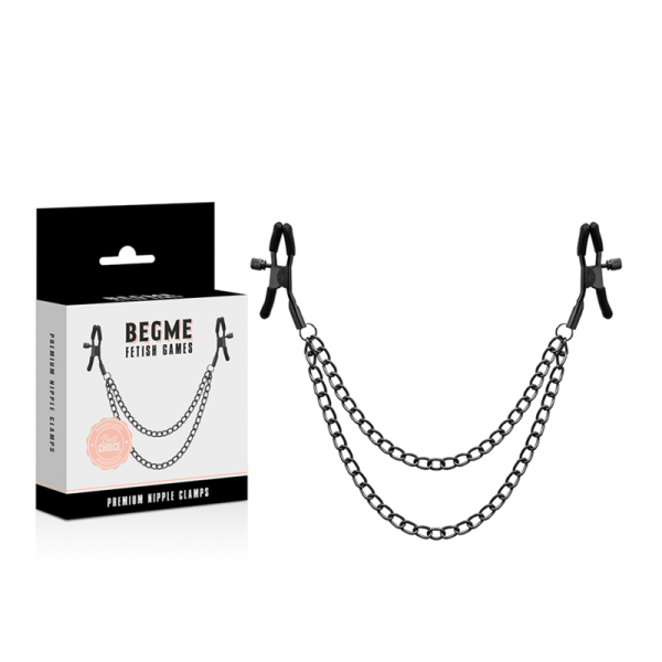 BEGME - RED EDITION NIPPLE CLIPS WITH CHAIN - Afbeelding 2