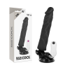 BASECOCK - REALISTIC VIBRATOR REMOTE CONTROL BLACK 21 CM -O- 4 CM - Afbeelding 3
