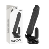 BASECOCK - REALISTIC VIBRATOR REMOTE CONTROL BLACK 20 CM -O- 4 CM - Afbeelding 3