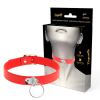 COQUETTE CHIC DESIRE - RED VEGAN LEATHER NECKLACE WOMAN FETISH ACCESSORY - Afbeelding 2