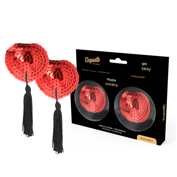 COQUETTE CHIC DESIRE - NIPPLE COVERS RED - Afbeelding 2