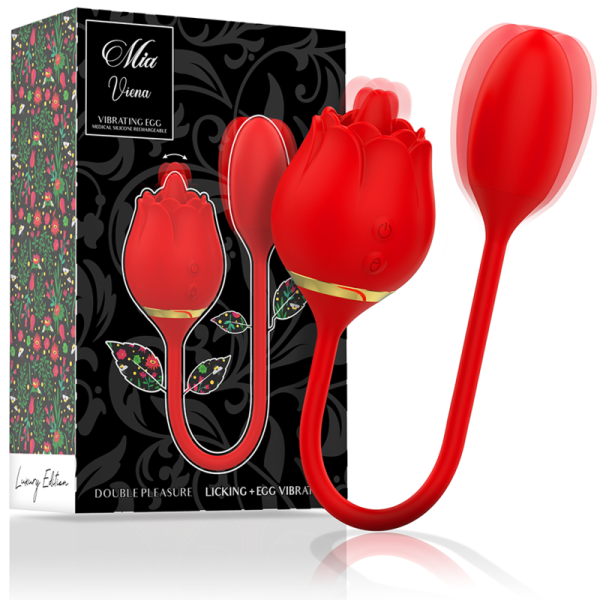 MIA - VIENNA DOUBLE PLEASURE LICKING + VIBRATING EGG - Afbeelding 3