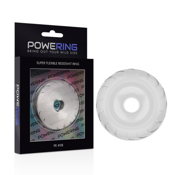 POWERING - SUPER FLEXIBLE AND RESISTANT PENIS RING 5CM PR08 CLEAR - Afbeelding 5