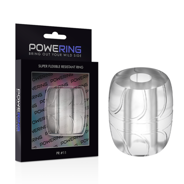 POWERING - SUPER FLEXIBLE AND RESISTANT PENIS RING 5 CM PR11 CLEAR - Afbeelding 2