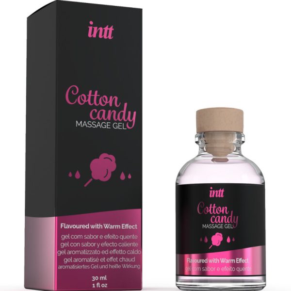 INTT MASSAGE & ORAL SEX - MASSAGE GEL WITH COTTON CANDY FLAVOR AND HEATING EFFECT - Afbeelding 2
