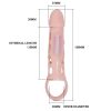 PRETTY LOVE - HARRISON PENIS EXTENDER COVER WITH VIBRATION AND STRAP 13.5 CM - Afbeelding 7
