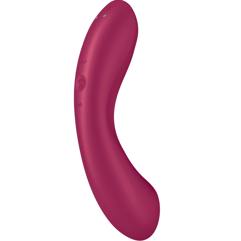 SATISFYER - CURVE TRINITY 1 AIR PULSE VIBRATION RED - Afbeelding 5