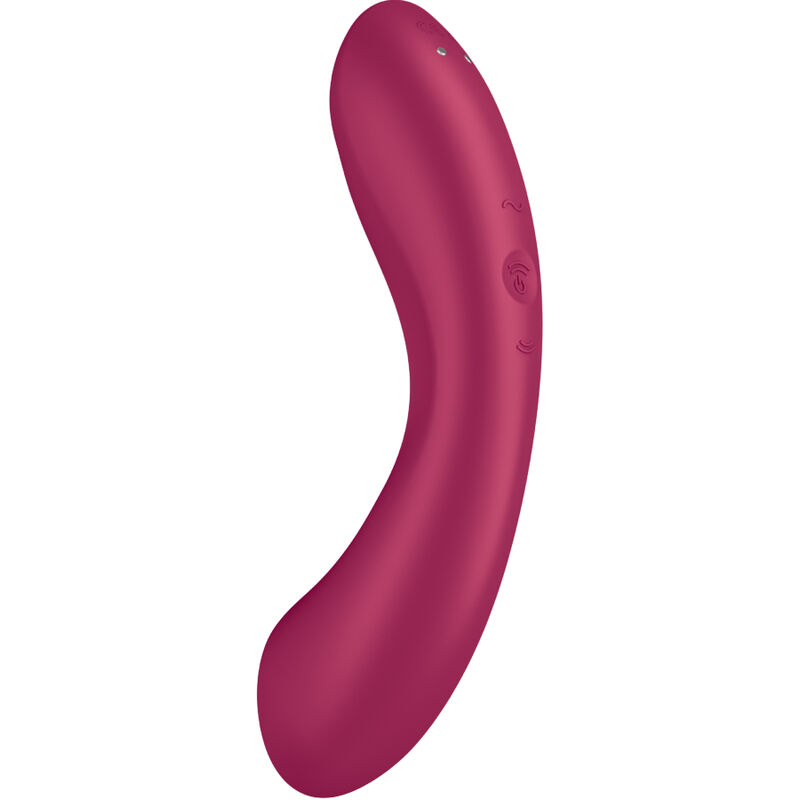 SATISFYER - CURVE TRINITY 1 AIR PULSE VIBRATION RED - Afbeelding 8