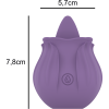 INTENSE - VIOLET CL TORIS STIMULATOR 10 VIBRATIONS LILAC - Afbeelding 5