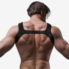 FETISH SUBMISSIVE ATTITUDE - NEOPRENE CHEST HARNESS FOR MEN SIZE L - Afbeelding 2